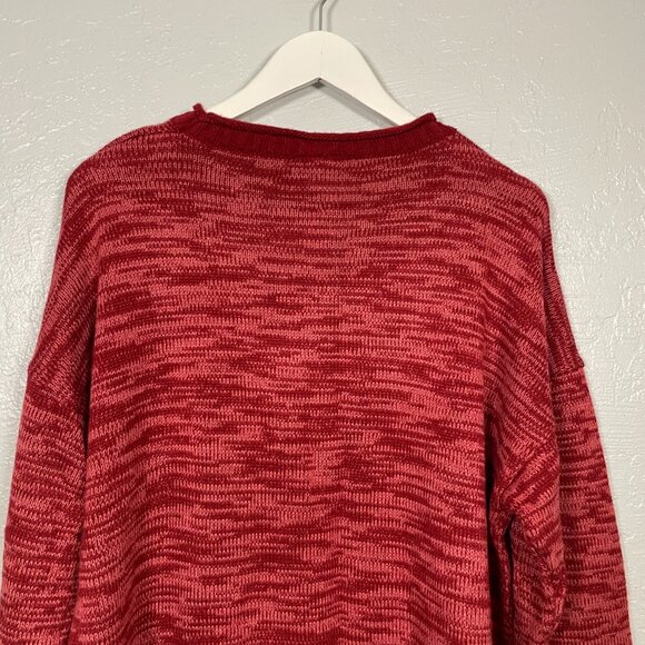 Lularoe Women XL Maroon Red Heathered Harper Sweater Knit Long Sleeve Stretch - Picture 8 of 9